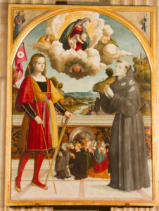 Lorenzo di Giovanni de Carris detto il Giuda, Madonna con Bambino tra i Santi Giuliano e Antonio da Padova